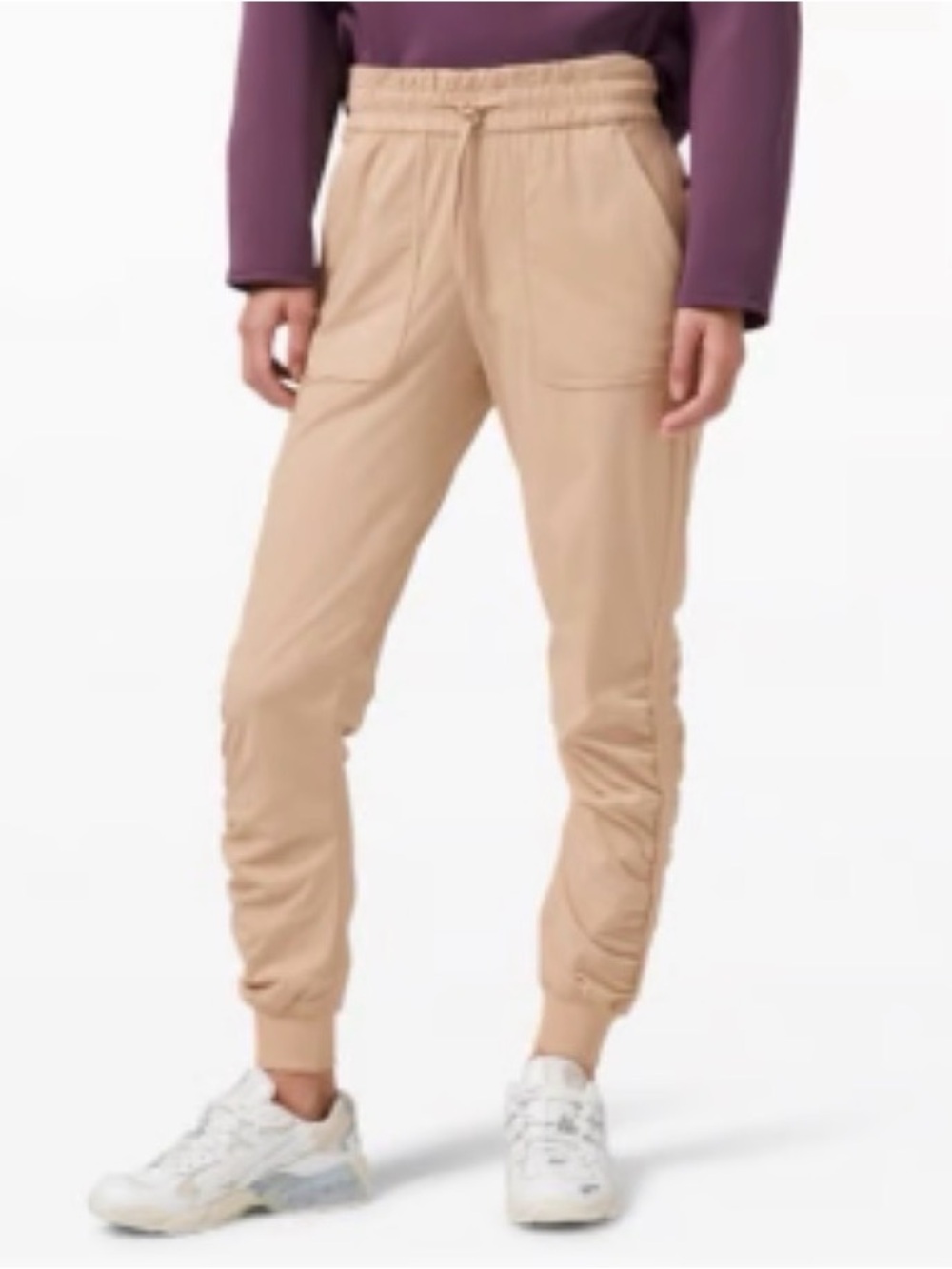 EUC Lululemon Beyond the Studio Jogger. Khaki, Size 4
